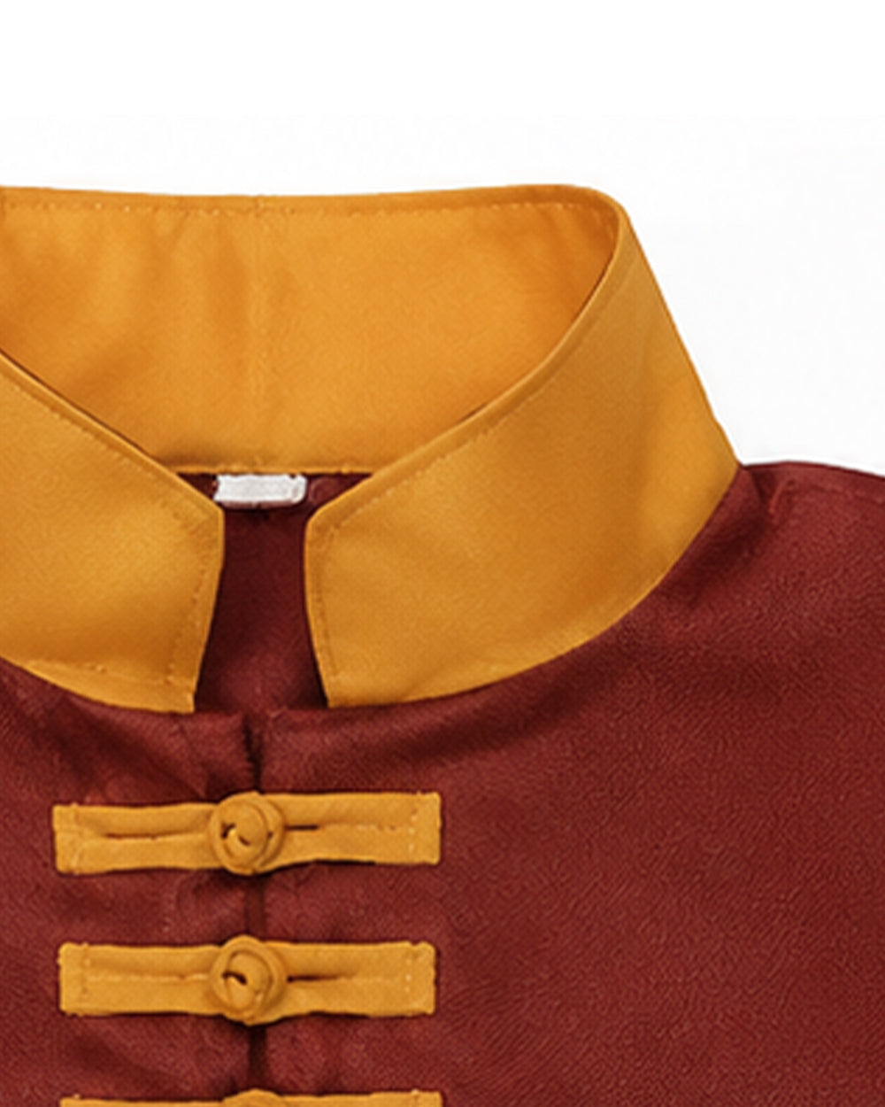 Airbender Master Costume Orange Outfit with Shoulder Mantle for Boys Mens Halloween Cosplay