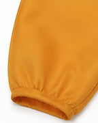 Airbender Master Costume Orange Outfit with Shoulder Mantle for Boys Mens Halloween Cosplay
