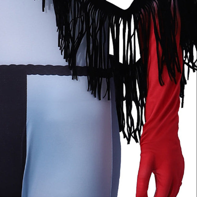 Varang Costume Ash Clan Leader Na'vi Long Tailed Jumpsuit with Headdress for Cosplay