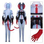 Varang Costume Ash Clan Leader Na'vi Long Tailed Jumpsuit with Headdress for Cosplay