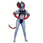 Varang Costume Ash Clan Leader Na'vi Long Tailed Jumpsuit with Headdress for Cosplay