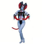 Varang Costume Ash Clan Leader Na'vi Long Tailed Jumpsuit with Headdress for Cosplay