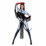 Fire Clan Varang Outfit Ash People Jumpsuit Tail Headgear with Fringes Accessories for Cosplay