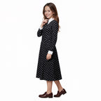 Girls Wednesday Addams Dress Wednesday Costume White Peter Pan Collar Wednesday Outfits and Wig