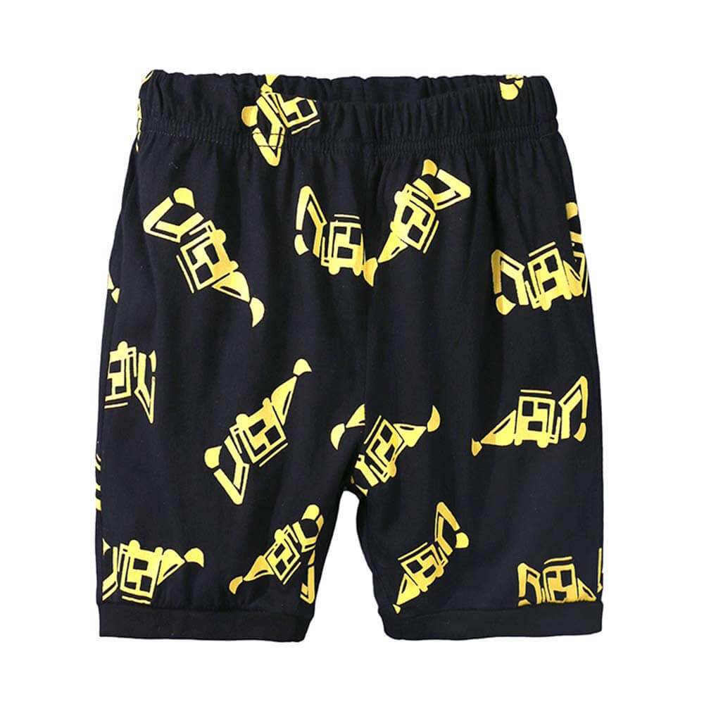 Baby Excavator Shirt and Shorts 100% Cotton 2 Piece Printing Clothes
