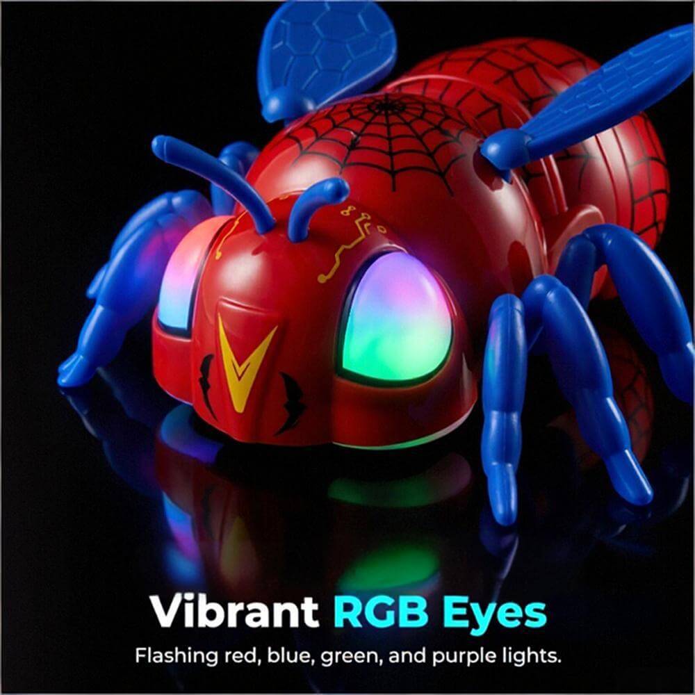 2.4G Spider RC Car Dual-Mode Action Wall-Climbing Toy with Customizable Posture and RGB LED Eyes