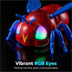 2.4G Spider RC Car Dual-Mode Action Wall-Climbing Toy with Customizable Posture and RGB LED Eyes