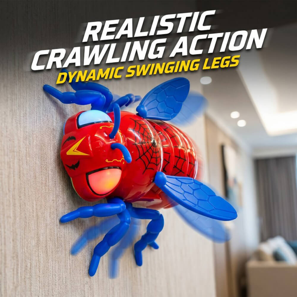 2.4G Spider RC Car Dual-Mode Action Wall-Climbing Toy with Customizable Posture and RGB LED Eyes