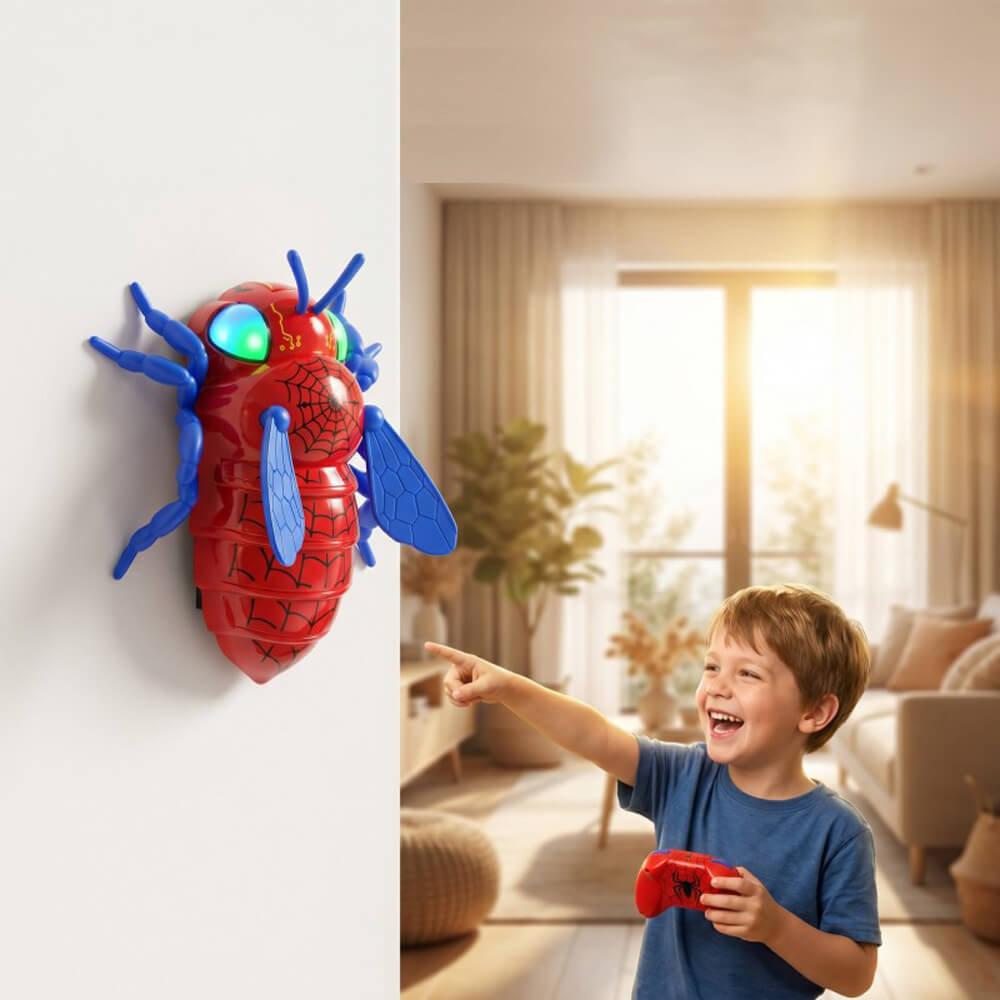 2.4G Spider RC Car Dual-Mode Action Wall-Climbing Toy with Customizable Posture and RGB LED Eyes