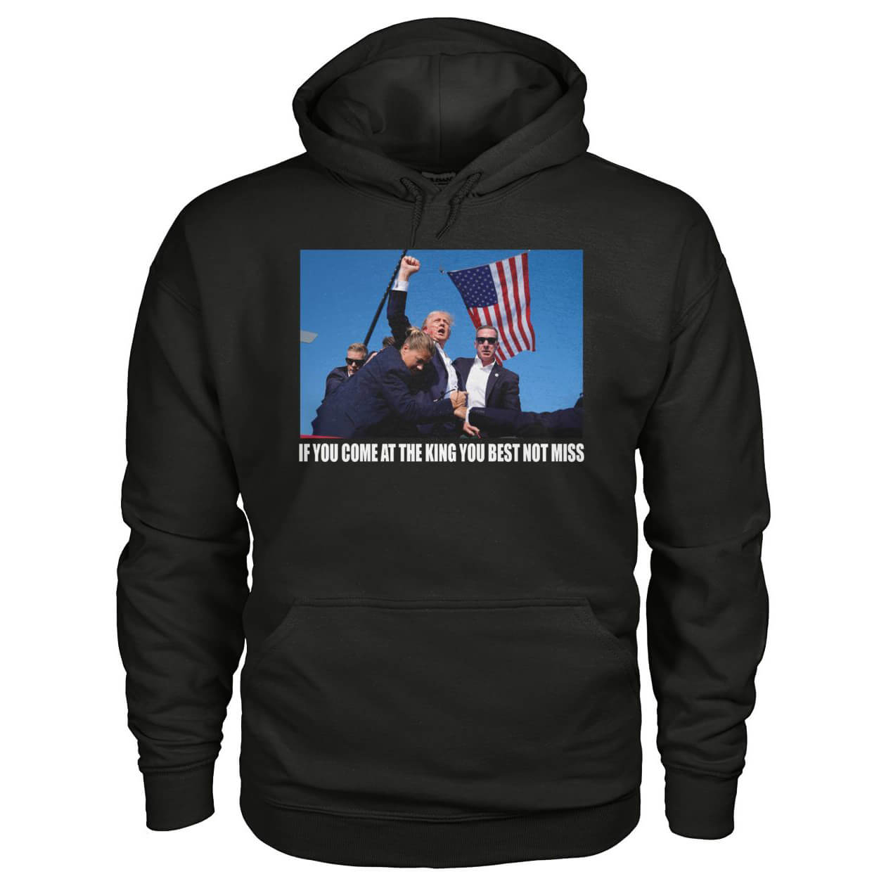 Best Not Miss Donald Trump Shot Hoodies Unisex Long Sleeve Hoodied Sweatshirts