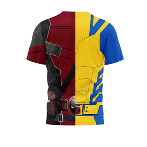 Mens Deady Pool T Shirt Wade Summer Tee James Howlett Short Sleeve Shirt