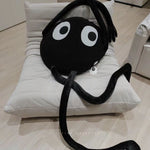 Cute Plush Toy Black Briquette Cushion Long Arms Legs Various Postures Stuffed Doll Pillow Holiday Gift