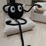 Cute Plush Toy Black Briquette Cushion Long Arms Legs Various Postures Stuffed Doll Pillow Holiday Gift