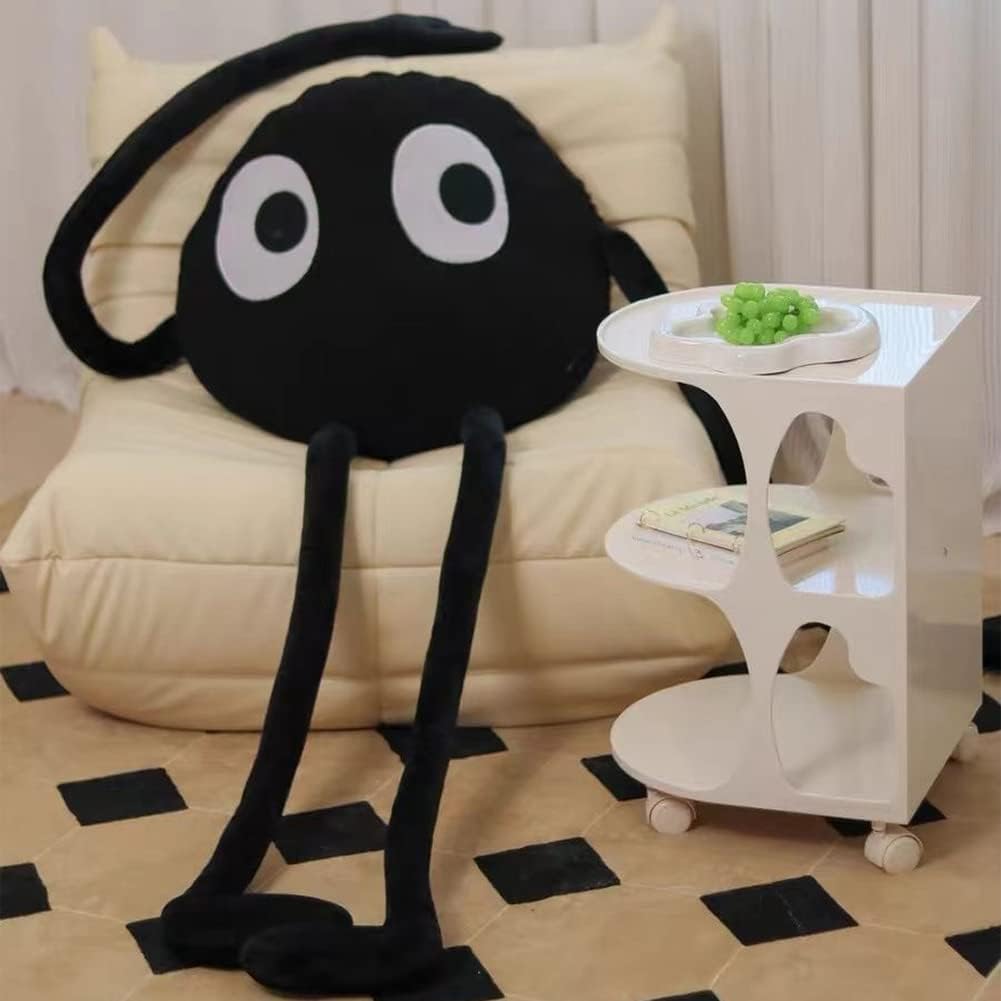 Cute Plush Toy Black Briquette Cushion Long Arms Legs Various Postures Stuffed Doll Pillow Holiday Gift