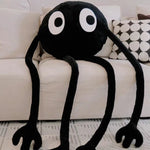 Cute Plush Toy Black Briquette Cushion Long Arms Legs Various Postures Stuffed Doll Pillow Holiday Gift