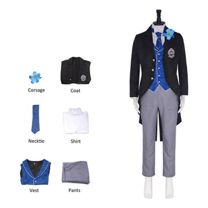 Adult Rorensu Burua Costume Public School Lawrence Bluewer Uniform Suit Cospaly Outfit