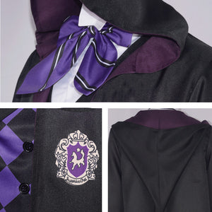 Adult Gregory Violet Costume School Uniform Hooded Gregory Cosplay Outfit for Dress Up Party