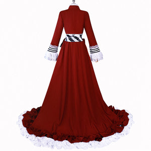 Adult Ciel Phantomhive Costume Ciel Red Party Dress Cosplay Costume Full Set