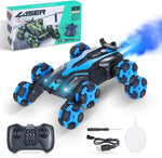 2.4G Eight-wheel Stunt Car 4WD Remote Control Car Spray Drift Climbing Car