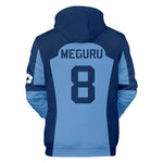 Nagi #11 Hoodie Blue Bachira #8 Sweatshirt Adult Pullover for Sports Daily Wear Cosplay