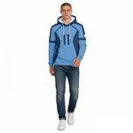 Nagi #11 Hoodie Blue Bachira #8 Sweatshirt Adult Pullover for Sports Daily Wear Cosplay