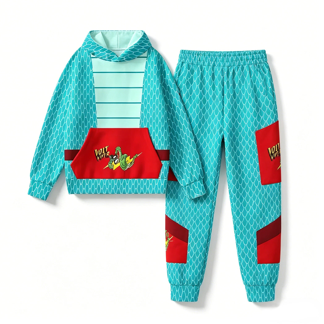 Snake Gary Hoodie and Pants Zodiac Hero Gary Sweatshirt Costume for Daily Wear Themed Party