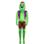 Kids Cactus Brawler Costume Green Jumpsuit and Helmet 2pcs Suit for Cosplay