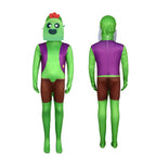 Kids Cactus Brawler Costume Green Jumpsuit and Helmet 2pcs Suit for Cosplay