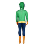 Kids Stealthy Brawler Costume Chameleon Green Cosplay Outfit for Dress Up Party