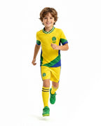 Brazil Soccer Team Jersey Father Son 2026 Football Uniform 3pcs Set for Stadium Cheering Events