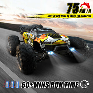 4x4 Brushless RC Car Hobby-level Remote Control Truck 75KMH High Speed Monster Truck