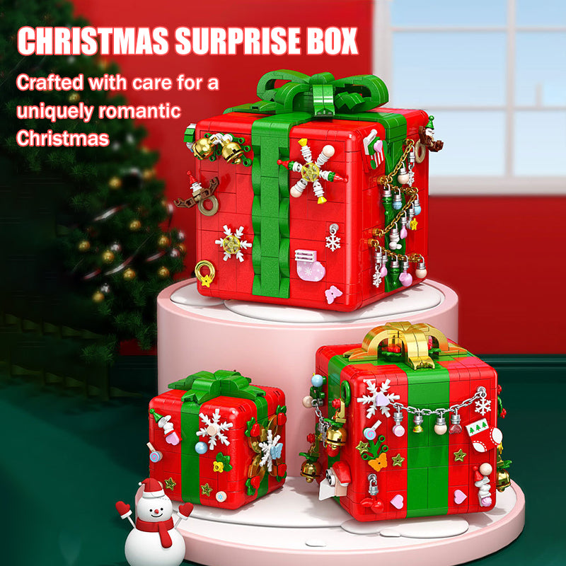 527pcs / 1100pcs Building Block Music Box Creative Puzzle Educational Toy Christmas Surprise Gift For Children