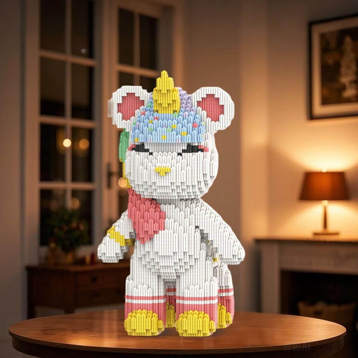 Building Blocks Set Toys Deer Unicorn Christmas Gift Educational Toys Holiday Decorations