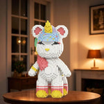 Building Blocks Set Toys Deer Unicorn Christmas Gift Educational Toys Holiday Decorations