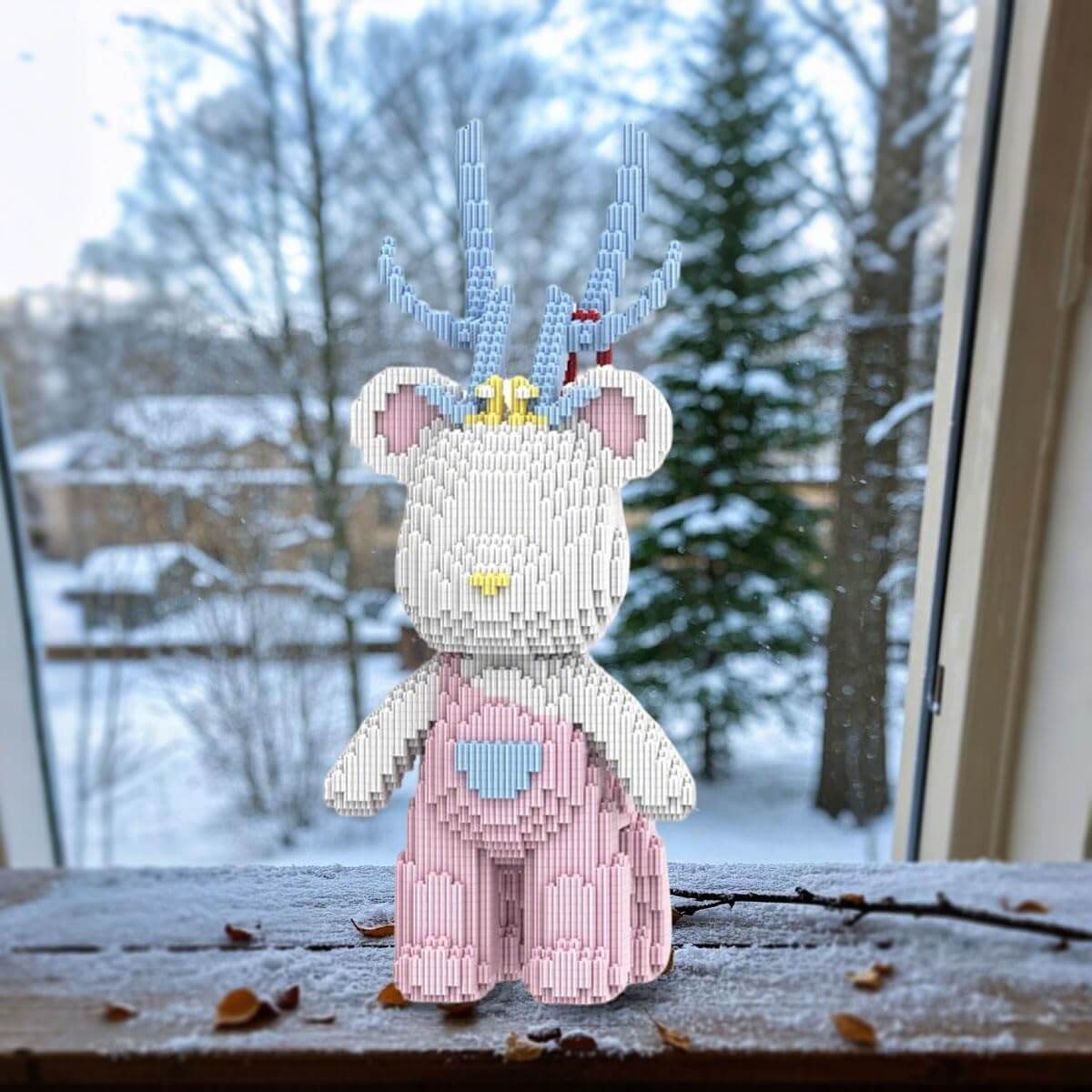 Building Blocks Set Toys Deer Unicorn Christmas Gift Educational Toys Holiday Decorations