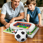 850pcs+ Building Blocks Soccer Ball Stadium with Ball Blocks Set Football Collecting Toys for Kids and Adults