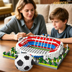 850pcs+ Building Blocks Soccer Ball Stadium with Ball Blocks Set Football Collecting Toys for Kids and Adults