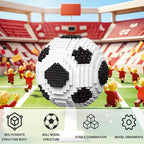 850pcs+ Building Blocks Soccer Ball Stadium with Ball Blocks Set Football Collecting Toys for Kids and Adults