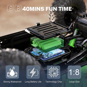 Amphibious RC Cars 1/8 Scale RC Rock Crawler Radio Controlled Monster Truck 100% Waterproof