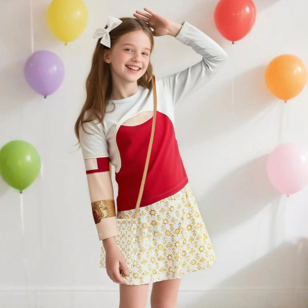 Girls Nova Costume Zombies Daywalker Vampire Shirt Skirt and Bag Full Set