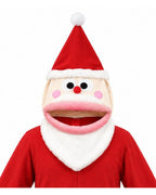 Funny Santa Claus Hooded Fleece Onesie Novelty Christmas Loungewear Jumpsuit for Adults Holiday Parties
