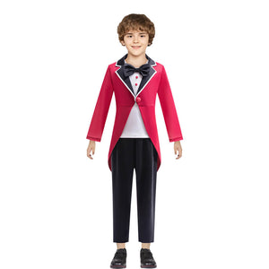 Kids Caine Costume Circus Three-Piece Cosplay Outfit Caine Shirt Tops and Pants Suit