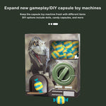 Cartoon Dinosaur Gashapon Machine with 12 Dinosaur Mini Vending Machine Dino Blind Box
