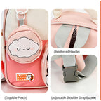 Cartoon Preschool Backpack Lightweight and Breathable Dino Schoolbag For Kids