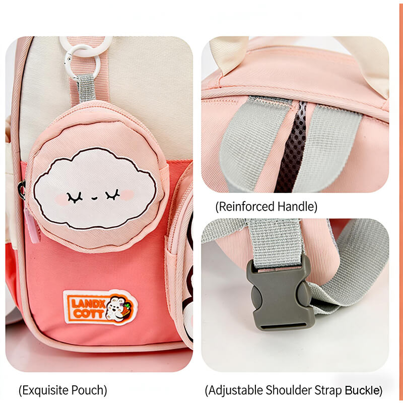 Cartoon Preschool Backpack Lightweight and Breathable Dino Schoolbag For Kids