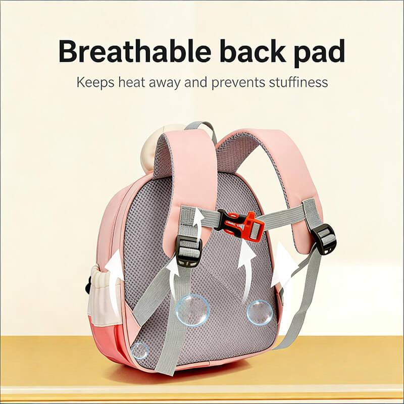 Cartoon Preschool Backpack Lightweight and Breathable Dino Schoolbag For Kids