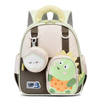 Cartoon Preschool Backpack Lightweight and Breathable Dino Schoolbag For Kids