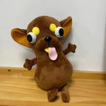 9.8inch Chihuahua Plush Toy Funny Big Eyed Chihuahua Keychain Charm Stuffed Animals Doll Holiday Gift
