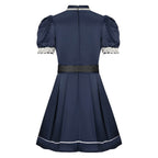 Eden Edwards Dress with Belt Ring Children of The Corn Cosplay Costume Eden Outfit 3pcs Suit for Kids Adults