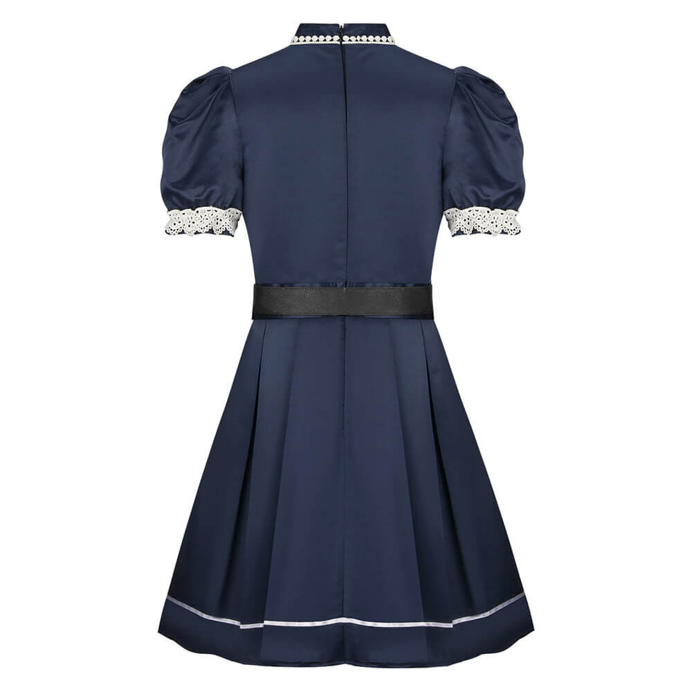 Eden Edwards Dress with Belt Ring Children of The Corn Cosplay Costume Eden Outfit 3pcs Suit for Kids Adults